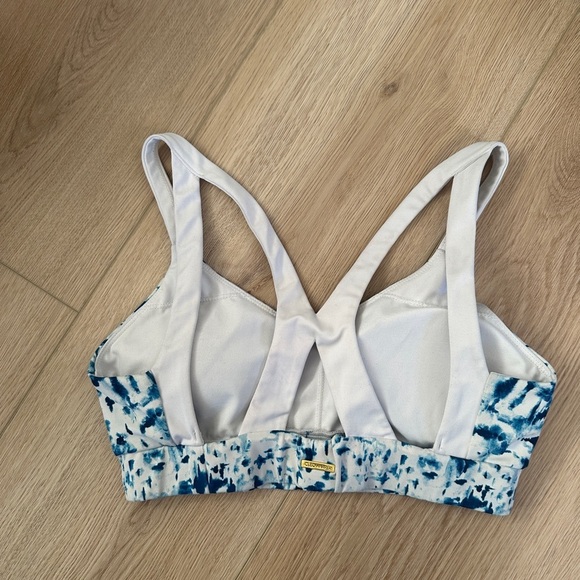 Cleo Harper Blue and White Sports Bra - Picture 2 of 3